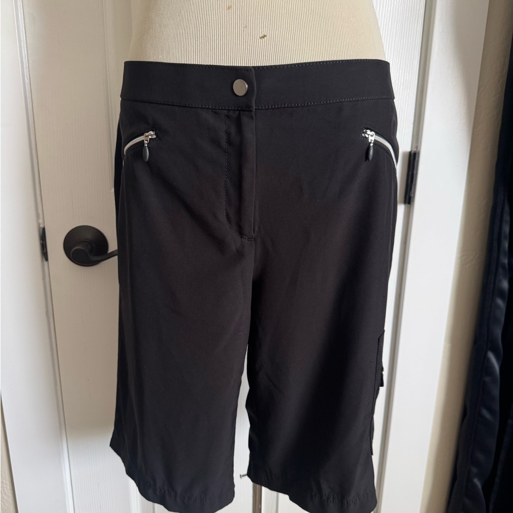 Chico's Zenergy Golf Black Bermudas
